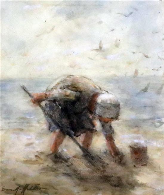 Robert Gemmell Hutchinson (1855-1936) Beachcombing 9.5 x 8.25in.